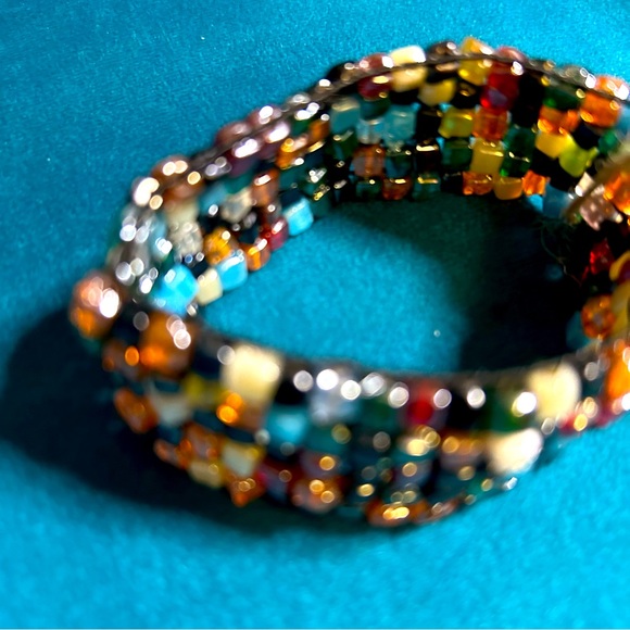 Multi Colored Stretch Bracelet - Picture 3 of 3